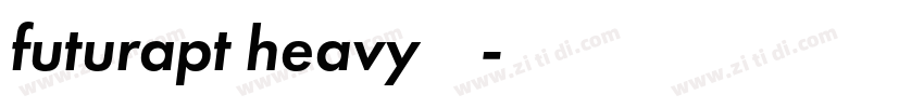 futurapt heavy字体下载字体转换